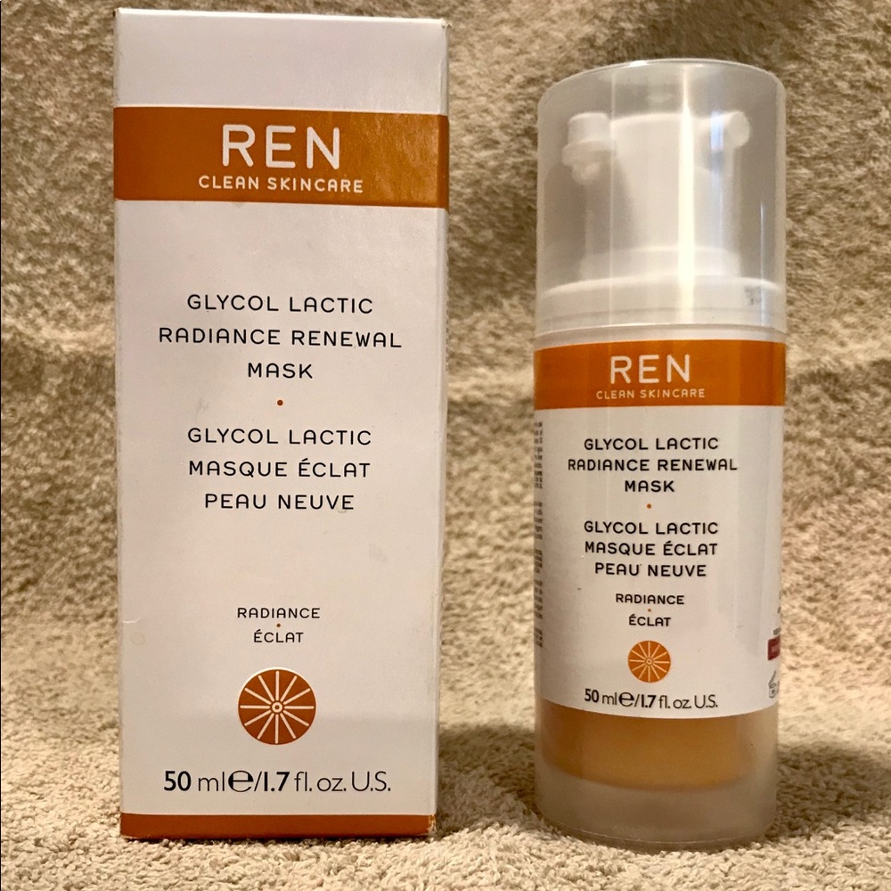 NIB REN Glycol Lactic Radiance Renewal Mask